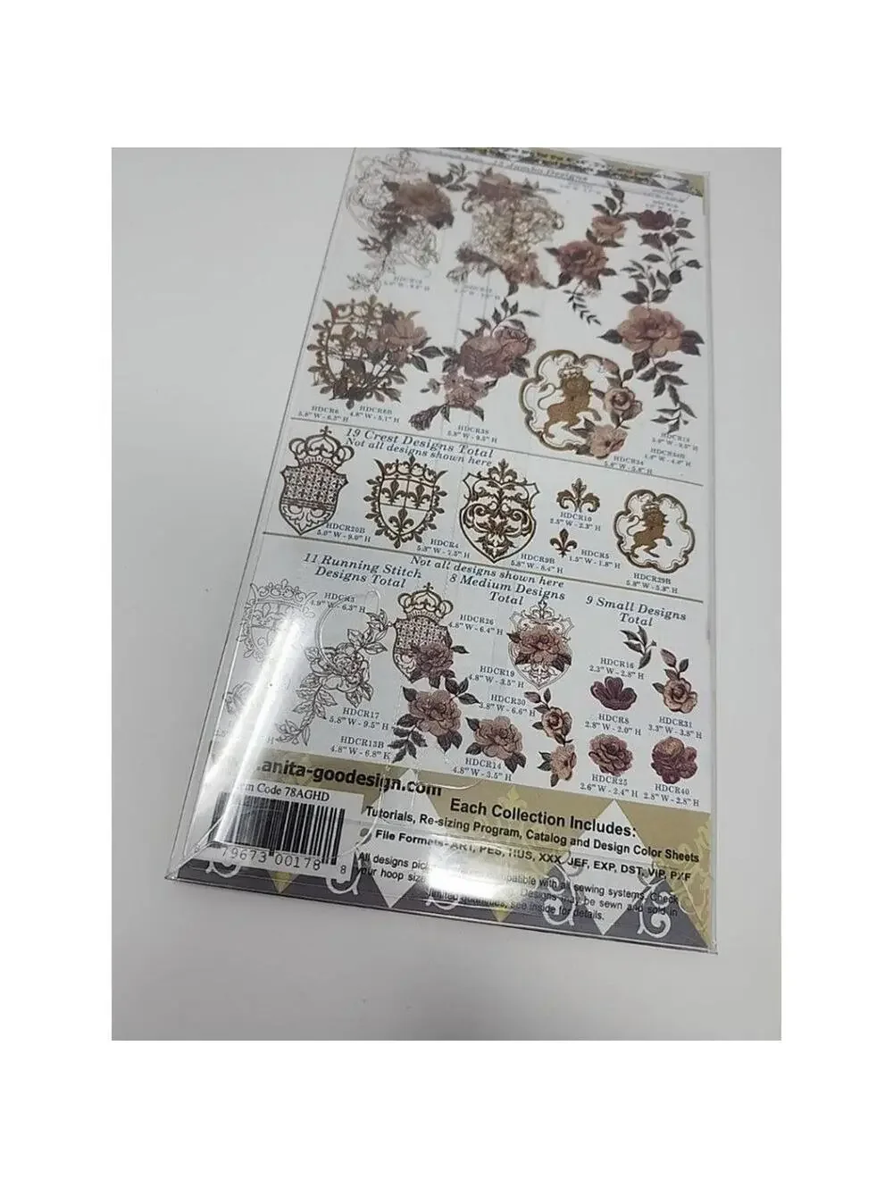 Designer Roses 2 Anita Goodesign Embroidery Machine Design CD NEW